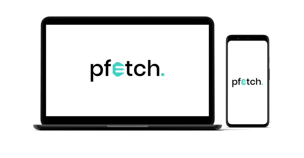 pfetch logo mockup